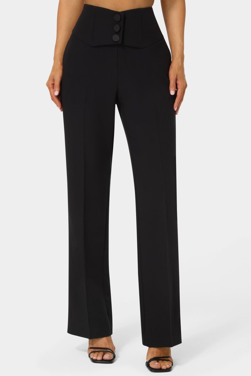 High Waist Straight Leg Pant