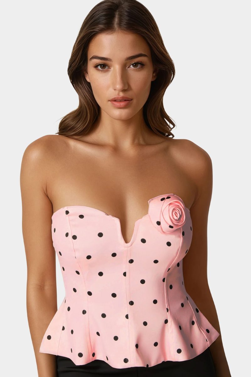 Rosette Satin Corset