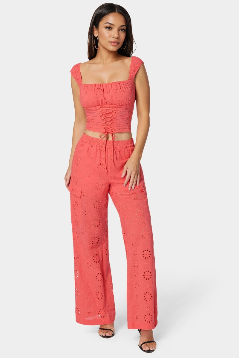 Eyelet Lace Up Corset