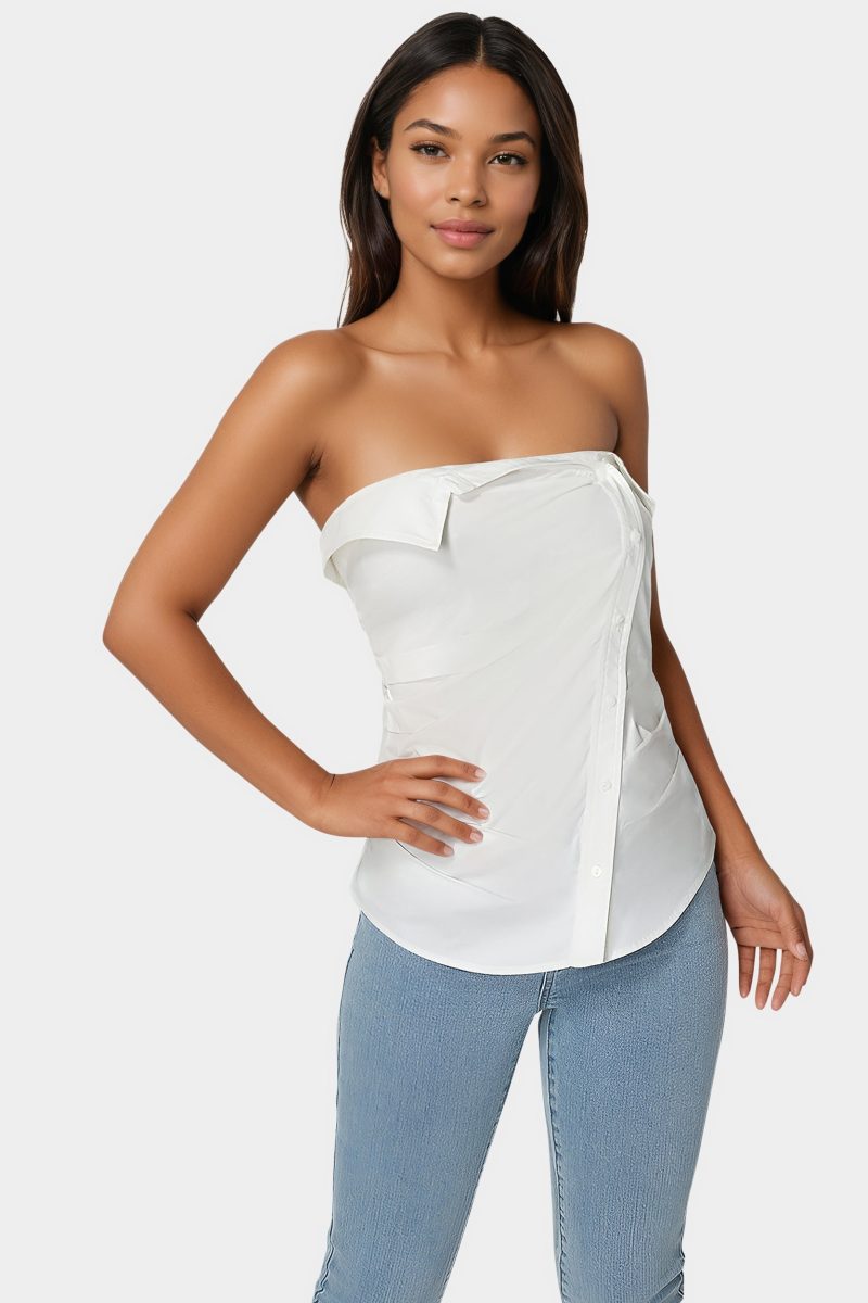 Ruched Asymmetric Top