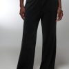 Velour Corded Wide Leg Pant
