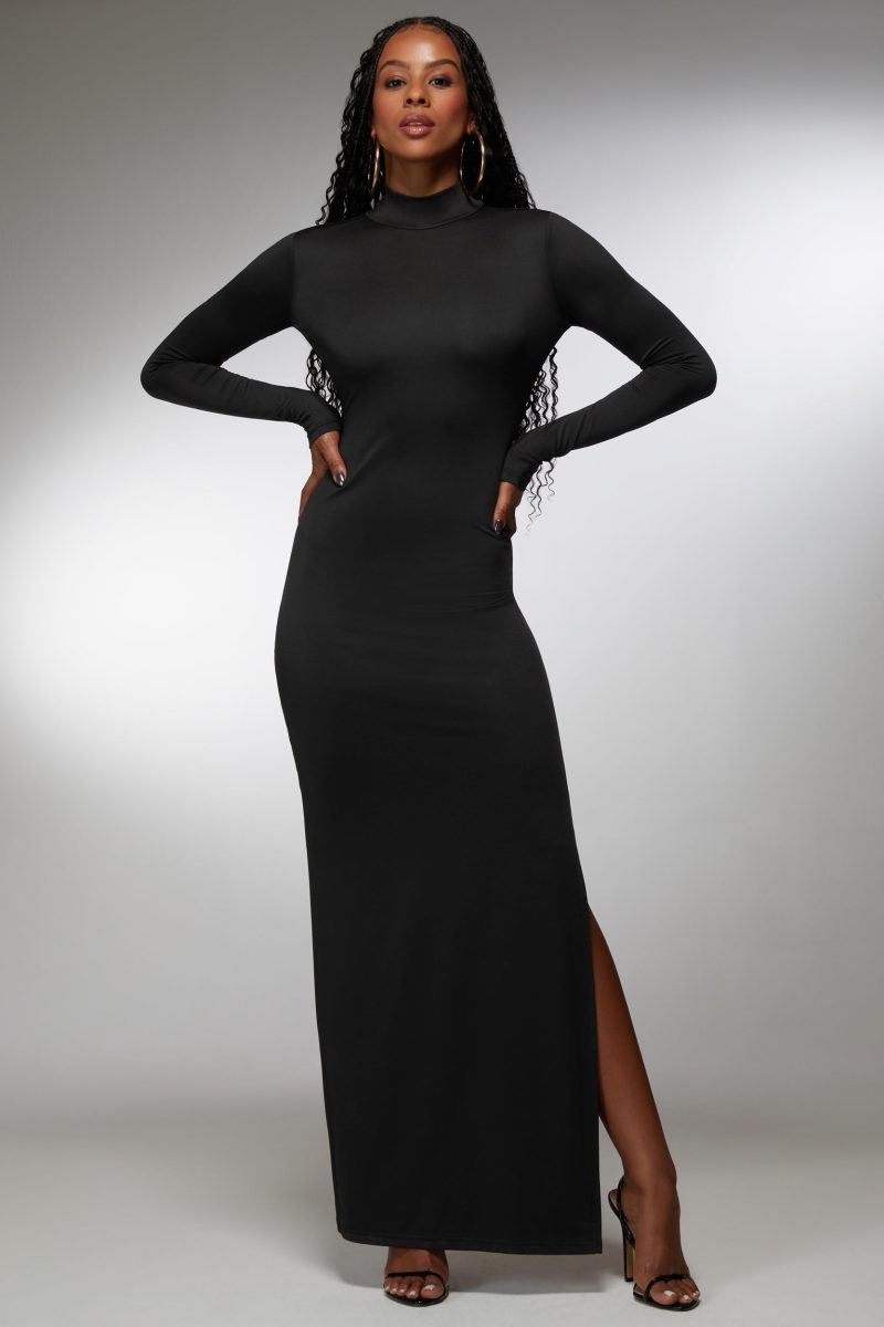 Open Back Chain Maxi Dress