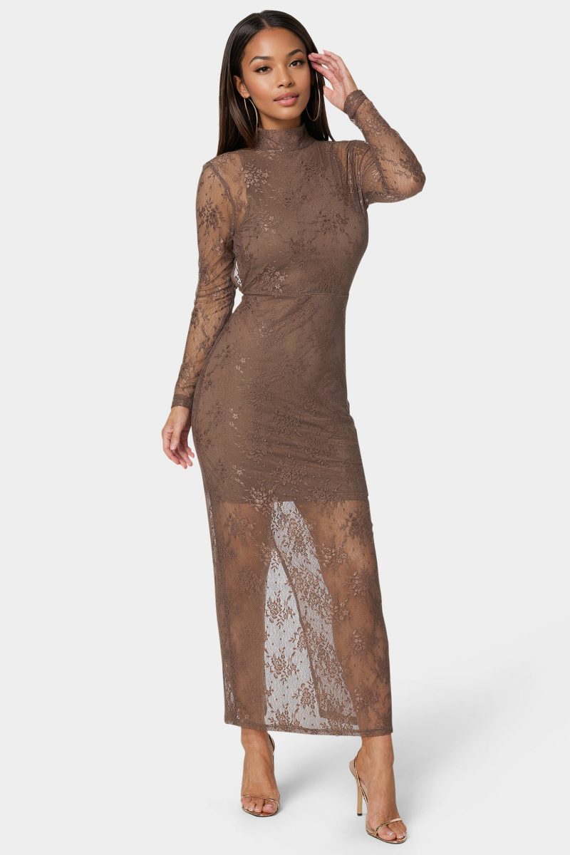 Illusion Lace Maxi Dress