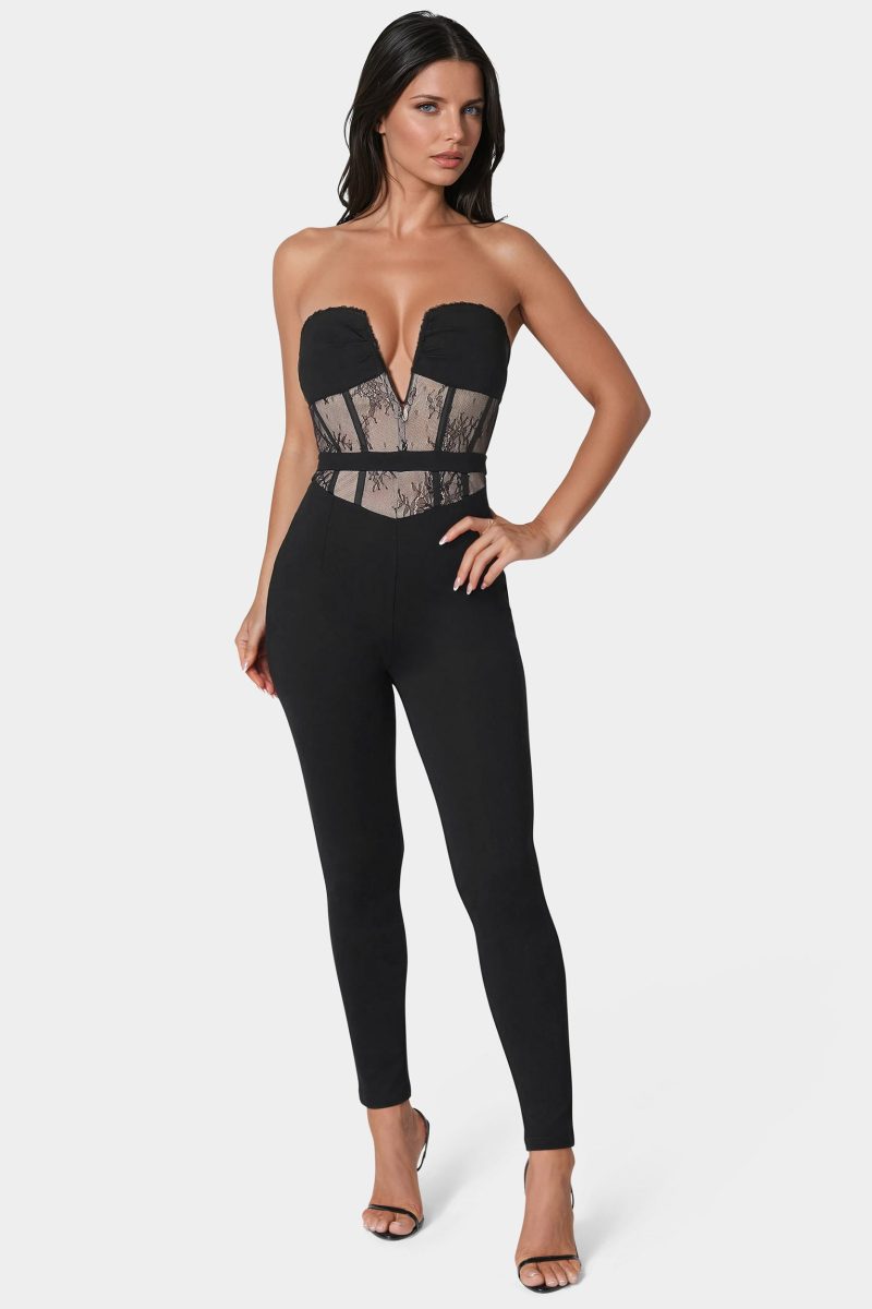 Lace Corset Catsuit