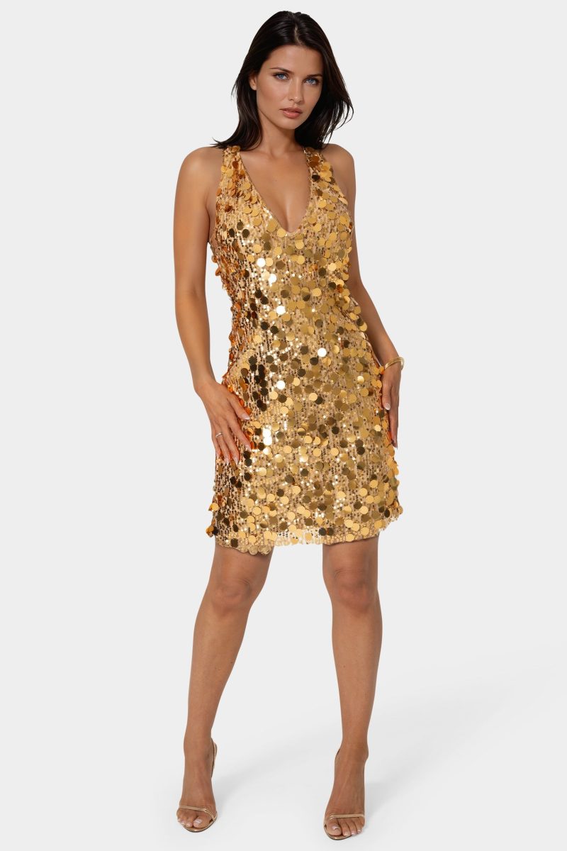 Medallion Halter Mini Dress