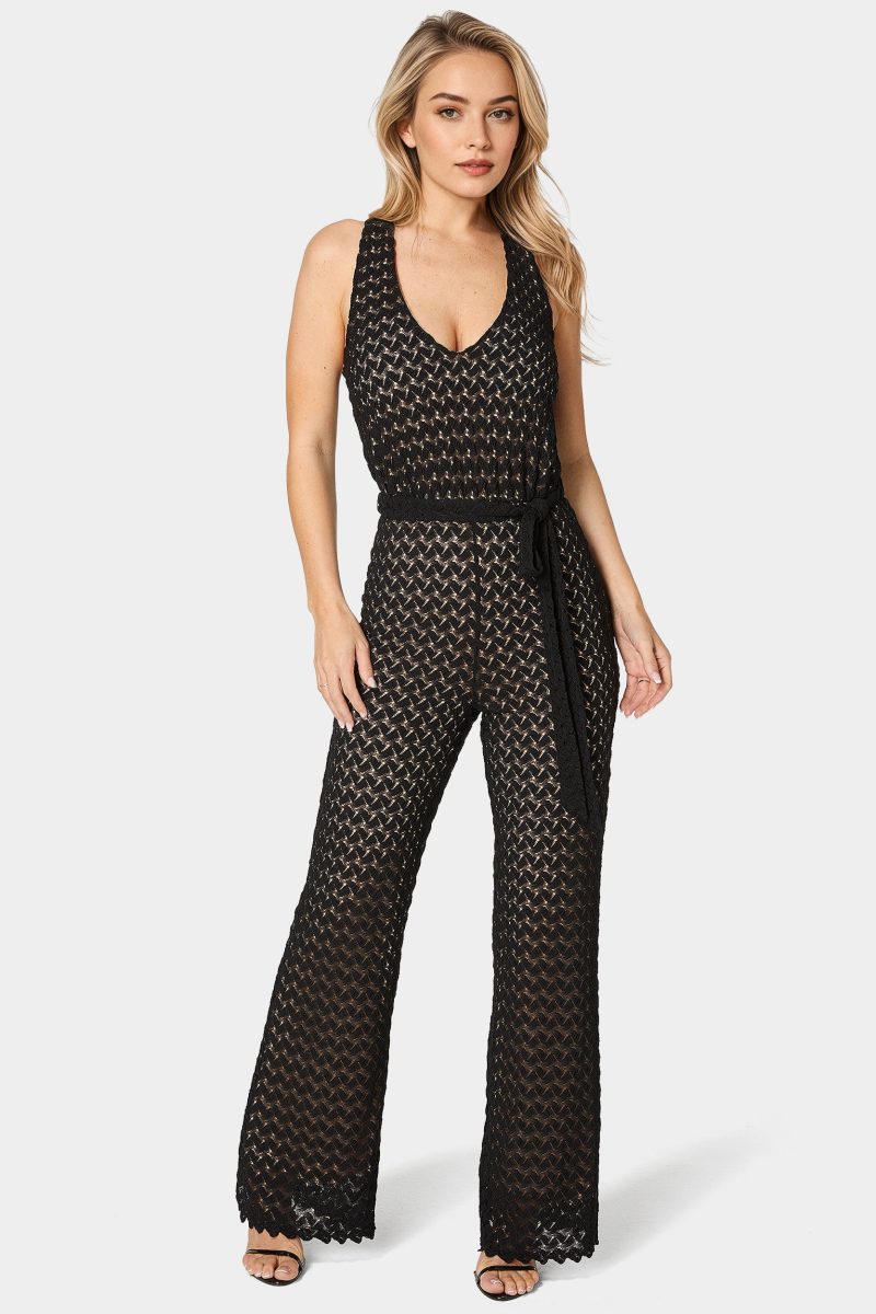 Lace V-Neck Jumpsuit