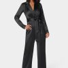 Satin Blazer Jumpsuit